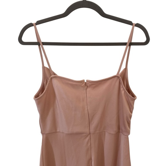 NWT BHLDN Cali Satin Charmeuse Midi Dress in "Oyster" Size 6 - Picture 8 of 13